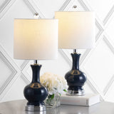 Foxglove 22" Glass/Metal LED Table Lamp, Set of 2