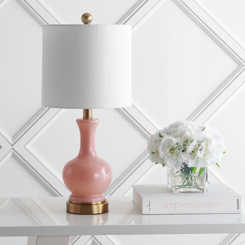 Foxglove 22" Glass/Metal LED Table Lamp, Set of 2