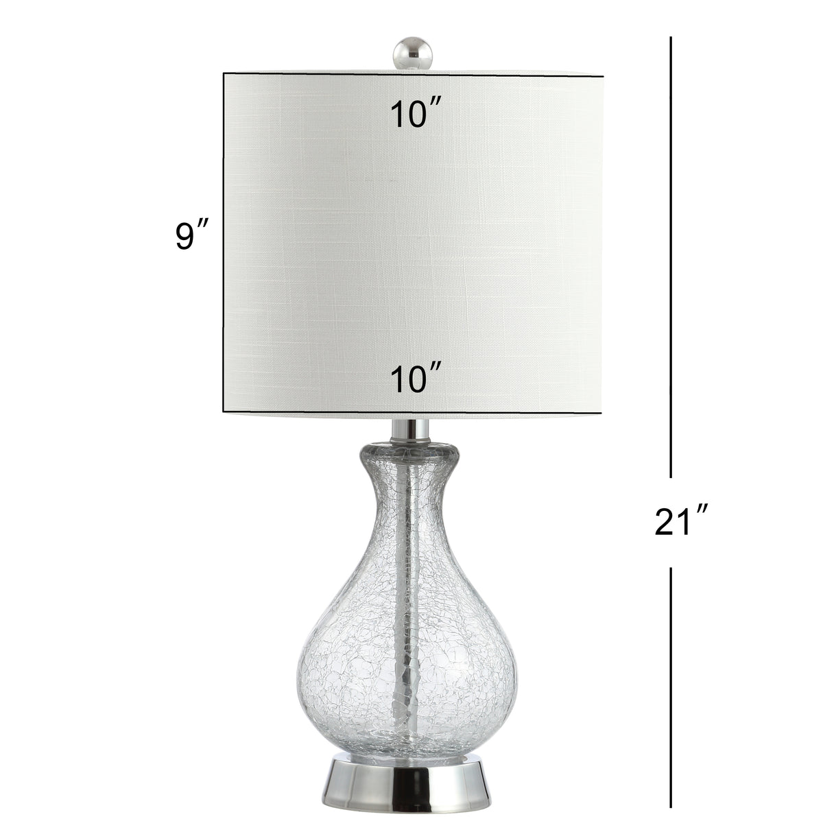 Marigold 21" Metal/Bubble Glass LED Table Lamp
