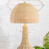 Benny 22"  Bohemian Rustic Iron LED Table Lamp