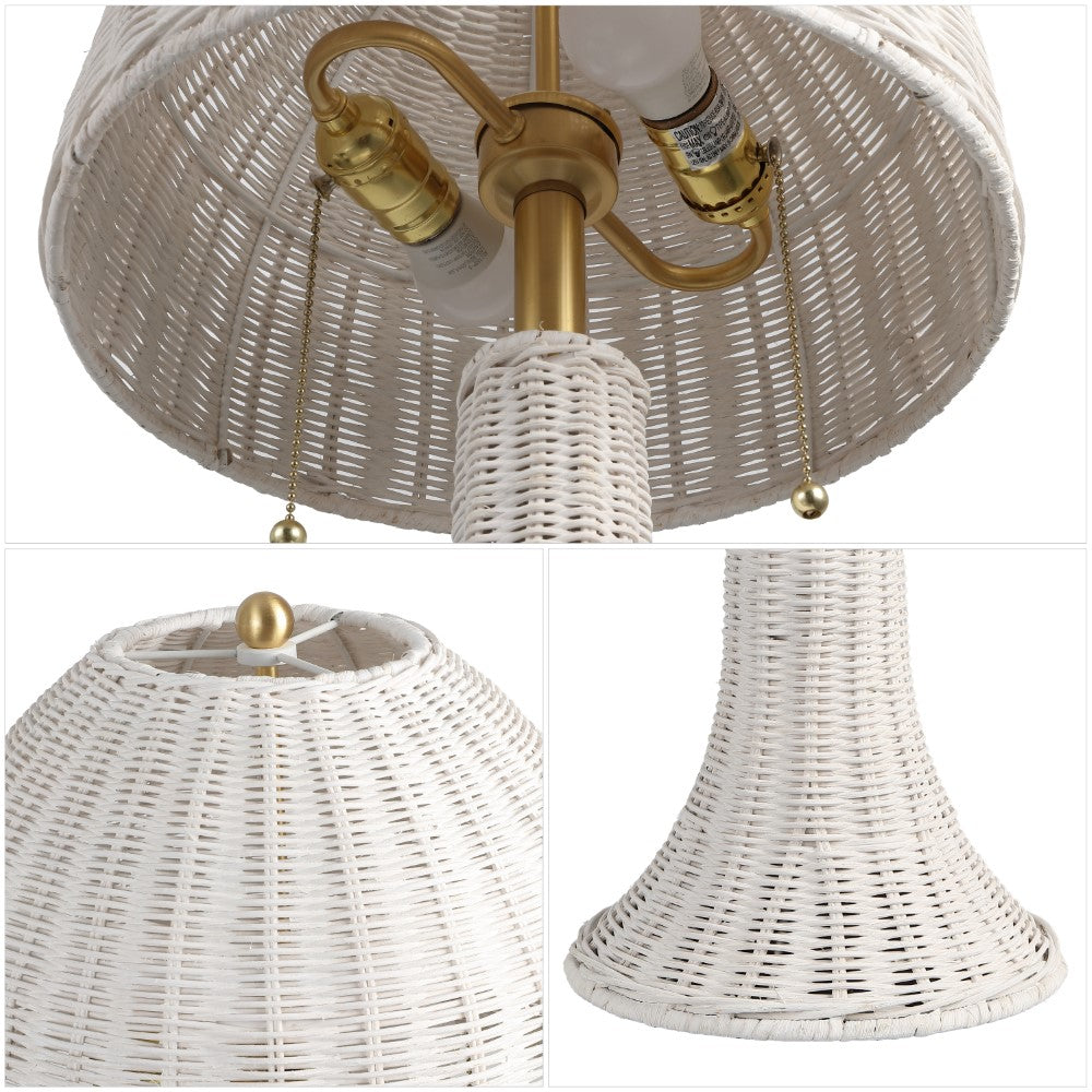 Benny 22"  Bohemian Rustic Iron LED Table Lamp