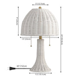 Benny 22"  Bohemian Rustic Iron LED Table Lamp