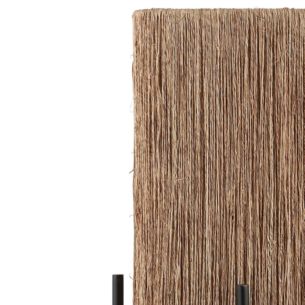 Kai 16.5" Coastal Minimalist Rattan LED Table Lamp