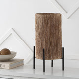 Kai 16.5" Coastal Minimalist Rattan LED Table Lamp
