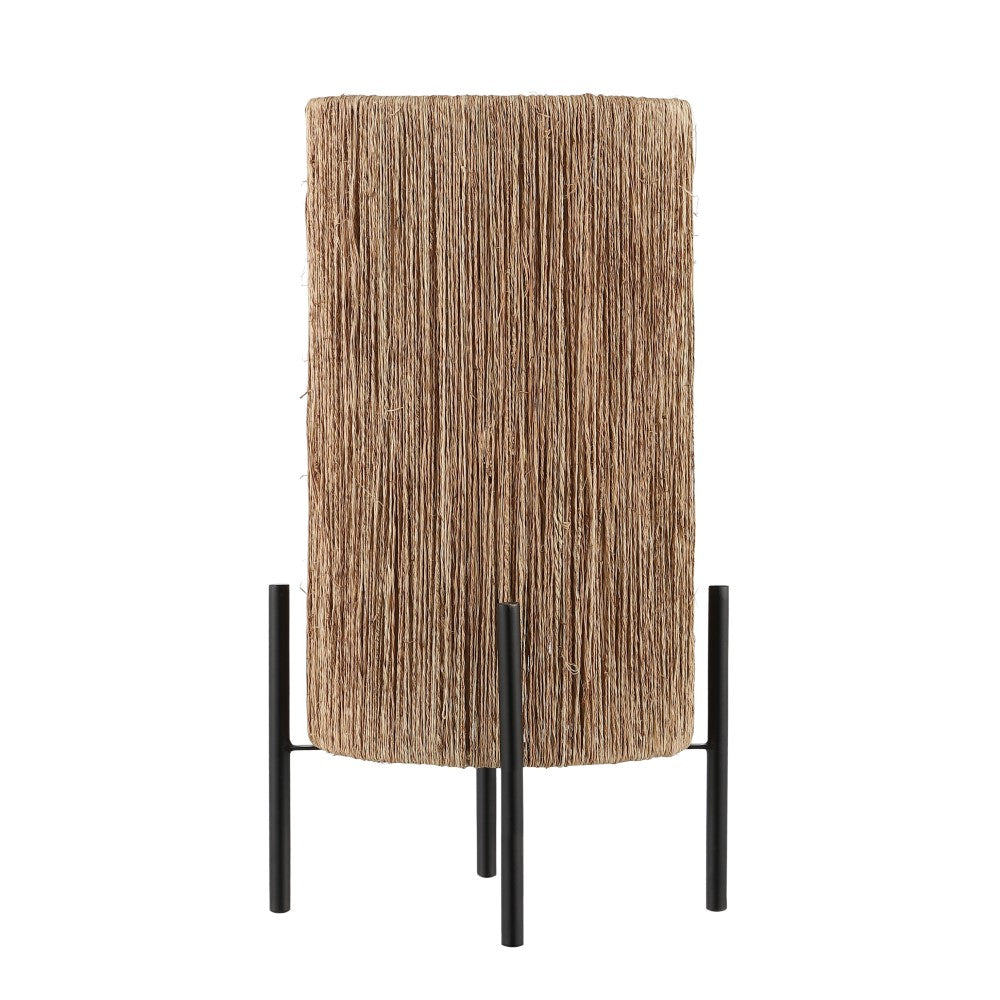 Kai 16.5" Coastal Minimalist Rattan LED Table Lamp