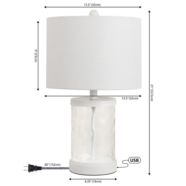 Dimension Image White/Clear (Set of 2)