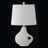 Aspire 24" Minimalist Designer Iron/Resin Oval Shade LED Table Lamp