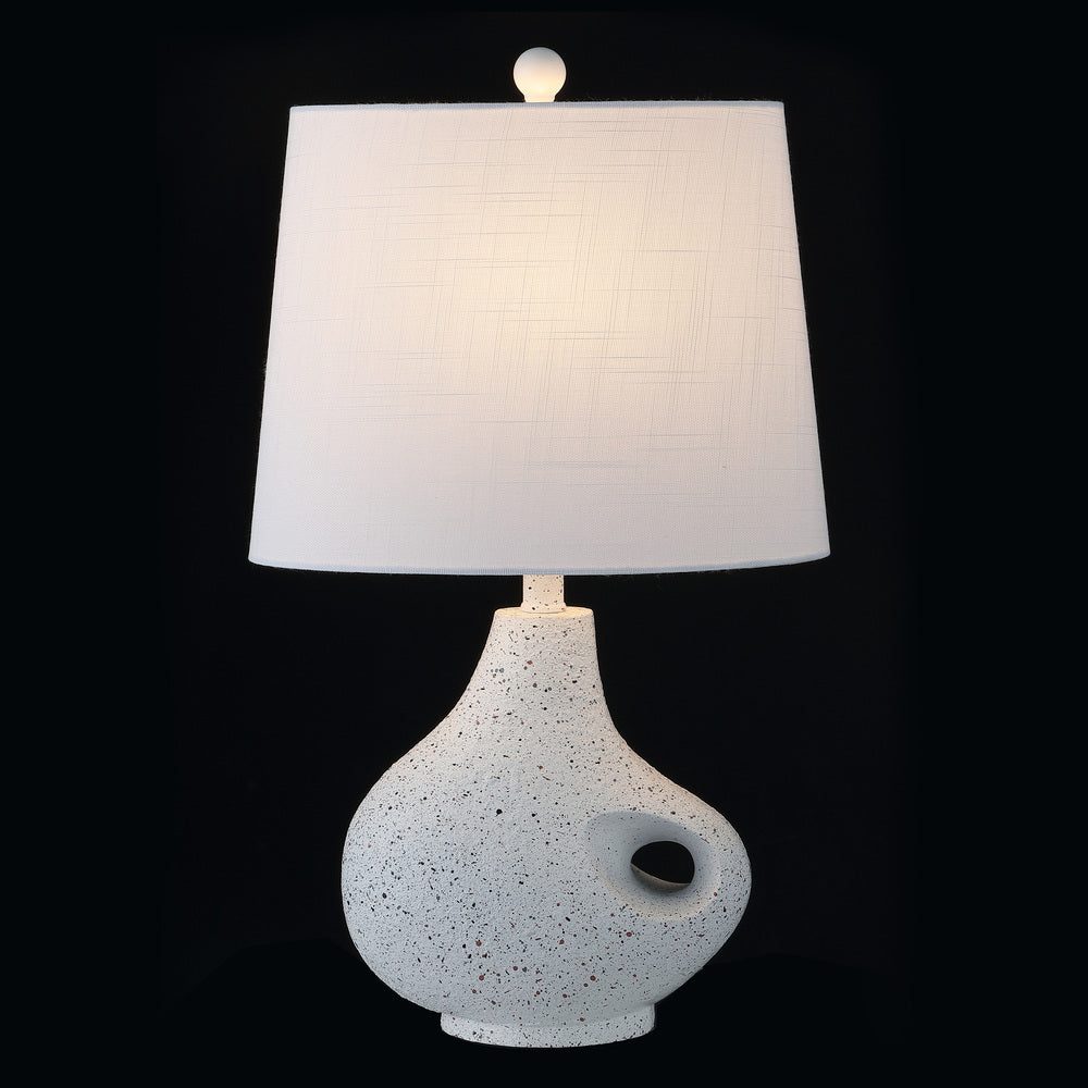 Aspire 24" Minimalist Designer Iron/Resin Oval Shade LED Table Lamp