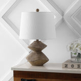 Rust Minimalist Coastal Resin/Iron 3-Stack Cairn LED Table Lamp