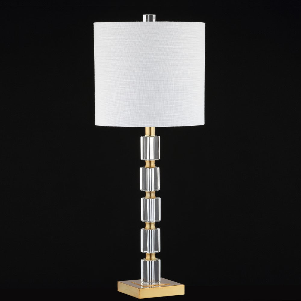 Violet 28.5" Crystal LED Table Lamp, Set of 2
