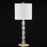 Violet 28.5" Crystal LED Table Lamp, Set of 2