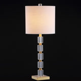 Violet 28.5" Crystal LED Table Lamp, Set of 2