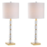 Violet 28.5" Crystal LED Table Lamp, Set of 2