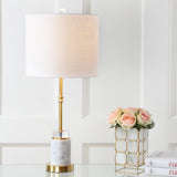 Saul 27" Marble/Crystal LED Table Lamp, Set of 2