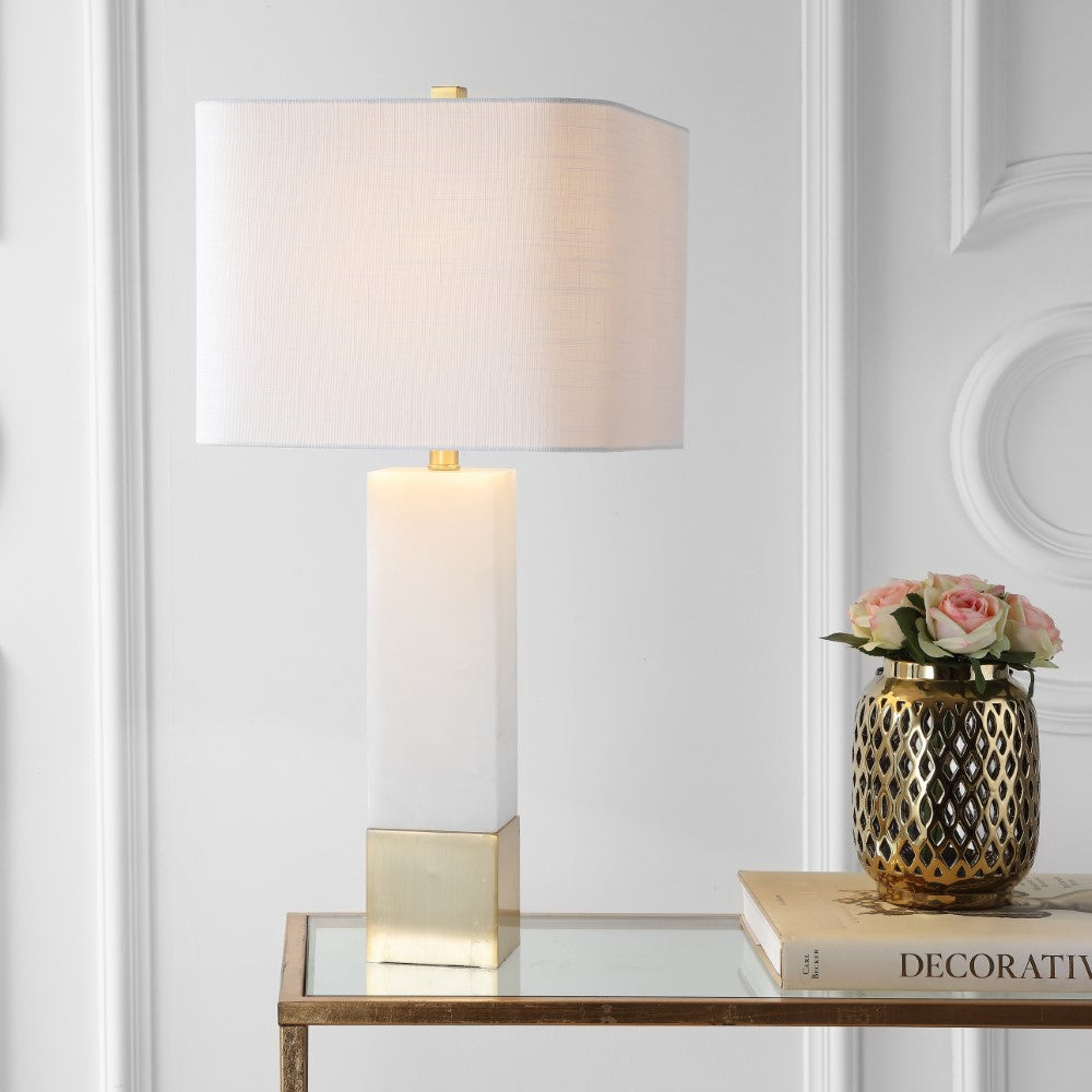 Jorge 29" Metal/Marble LED Table Lamp