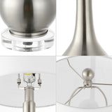 Shelby 25" Metal/Crystal Teardrop LED Table Lamp