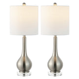 Shelby 25" Metal/Crystal Teardrop LED Table Lamp