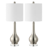 Shelby 25" Metal/Crystal Teardrop LED Table Lamp
