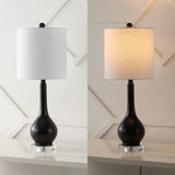 Shelby 25" Metal/Crystal Teardrop LED Table Lamp