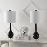 Shelby 25" Metal/Crystal Teardrop LED Table Lamp