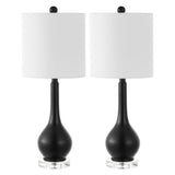 Shelby 25" Metal/Crystal Teardrop LED Table Lamp
