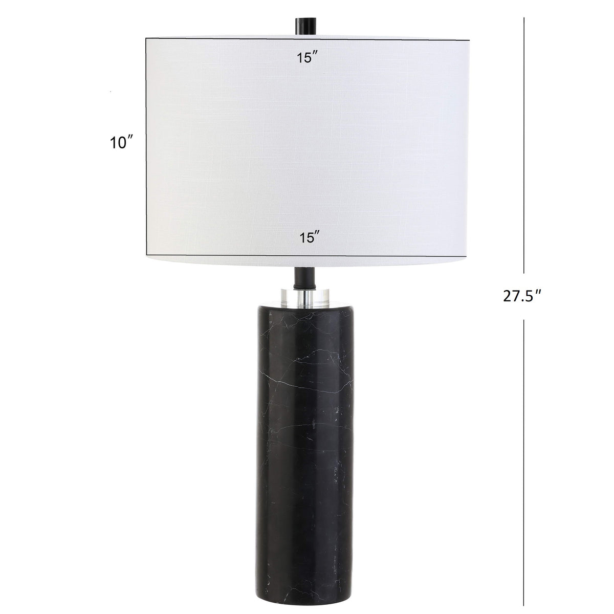 Finn 27" Marble/Crystal LED Table Lamp