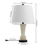 Kelsey 23" Alabaster LED Table Lamp