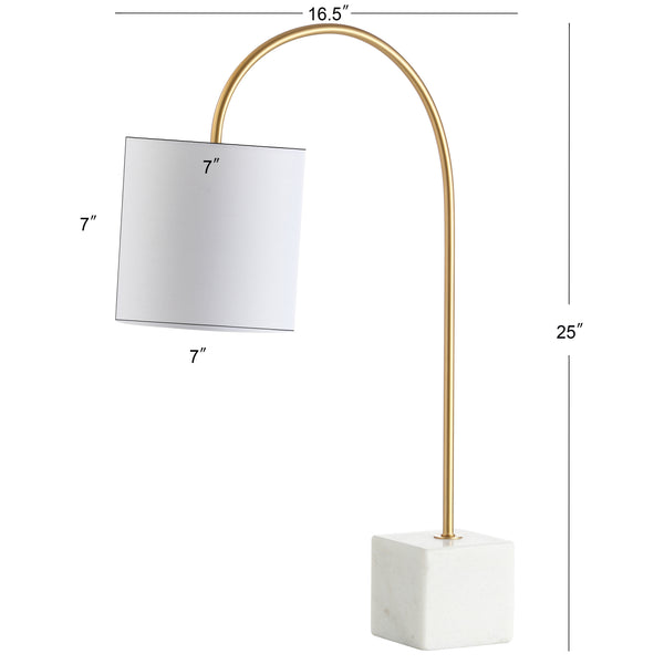 Dimension Image White/Brass Gold