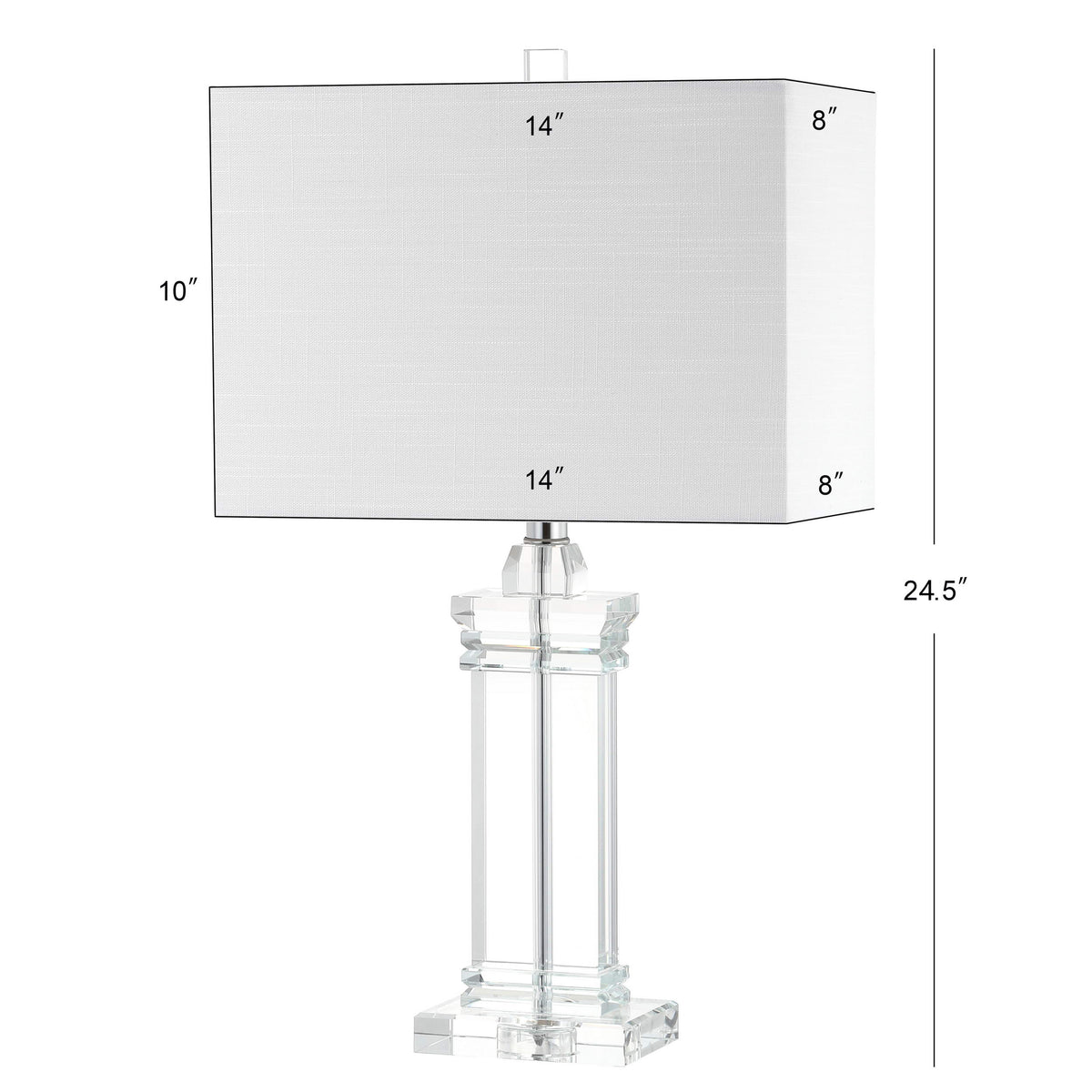 Adelina 23.5" Crystal LED Table Lamp
