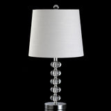 Fox 22" Glass/Metal LED Table Lamp, Set of 2