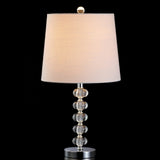 Fox 22" Glass/Metal LED Table Lamp, Set of 2