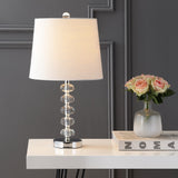 Fox 22" Glass/Metal LED Table Lamp, Set of 2