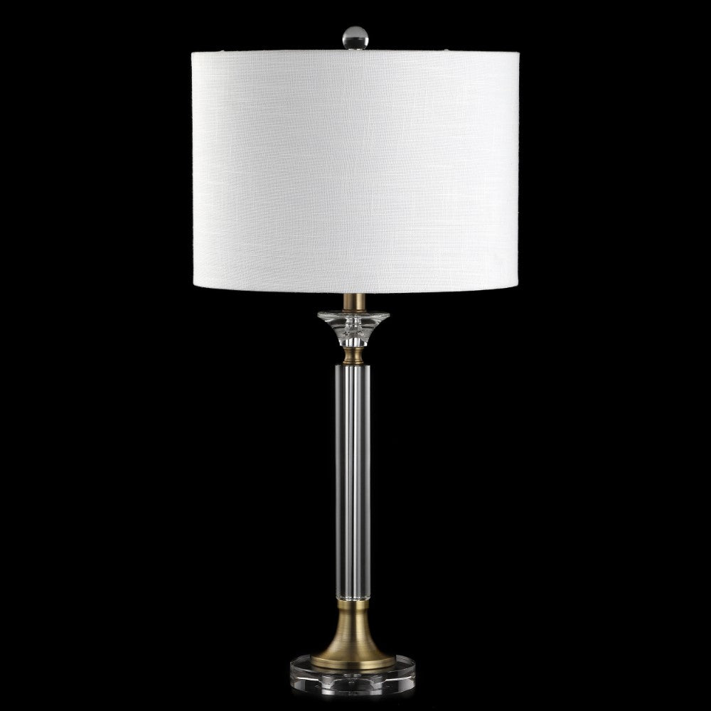 Tenley 28" Crystal/Metal LED Table Lamp, Set of 2