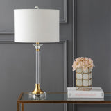 Tenley 28" Crystal/Metal LED Table Lamp, Set of 2