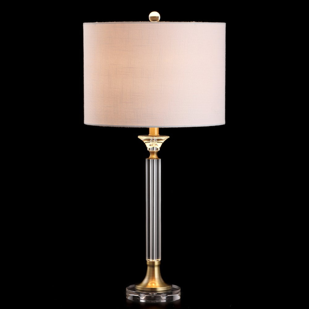 Tenley 28" Crystal/Metal LED Table Lamp, Set of 2