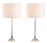 Tenley 28" Crystal/Metal LED Table Lamp, Set of 2