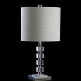 Olivia 22" LED Crystal/Metal Table Lamp, Set of 2