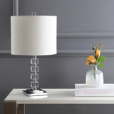 Olivia 22" LED Crystal/Metal Table Lamp, Set of 2
