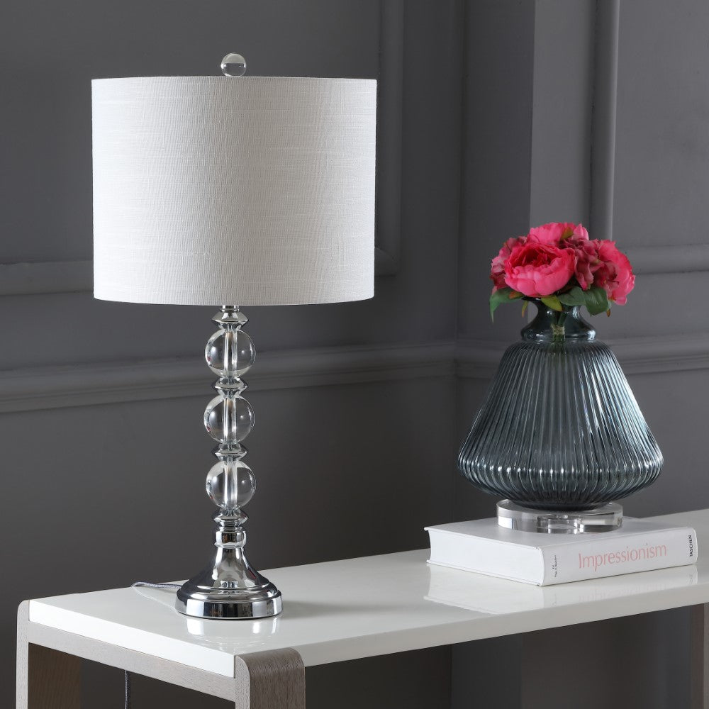 Janelle 26" Crystal/Metal LED Table Lamp, Set of 2