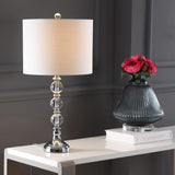 Janelle 26" Crystal/Metal LED Table Lamp, Set of 2