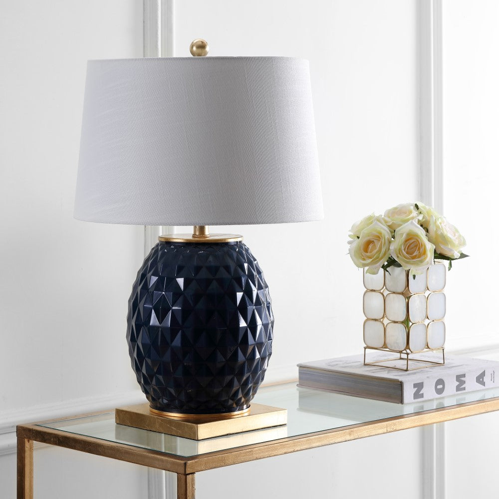 Sergio 25.5" LED Glass/Metal Table Lamp