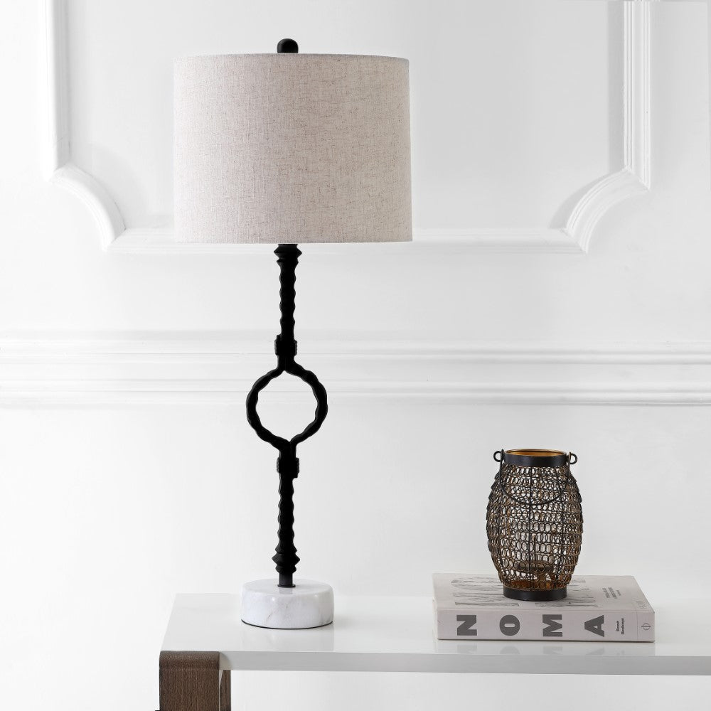 Siena 32.5" Metal/Marble LED Table Lamp