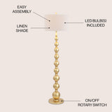 Grace 62.5" Metal LED Floor Lamp