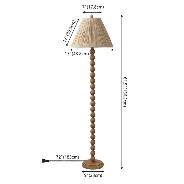Dimension Image Brown Wood Finish/Light Brown