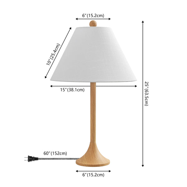 Dimension Image Brown Wood Finish (Set of 2)
