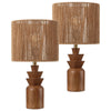 Brown Wood Finish (Set of 2)