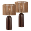 Dark Brown Wood Finish (Set of 2)