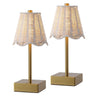 Brass Gold/White (Set of 2)