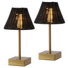 Brass Gold/Black (Set of 2)