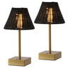 Brass Gold/Black (Set of 2)